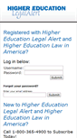 Mobile Screenshot of highereducationlegalalert.com